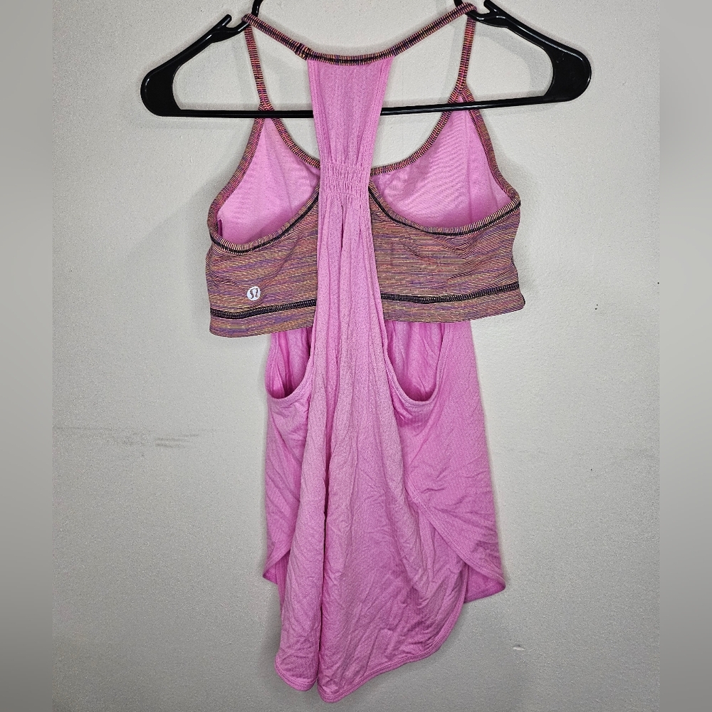 Lululemon Size 6 Pink Athletic Tank Top